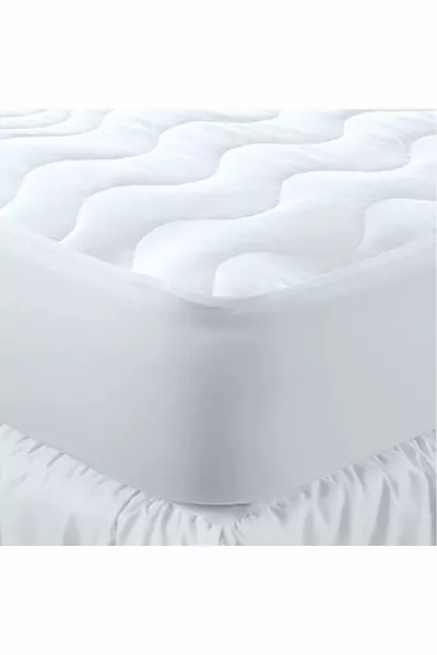 Quilted Fitted Waterproof Mattress Protector, White, cm