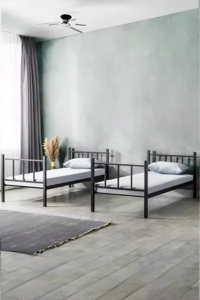 Letto a castello in metallo smontabile rinforzato