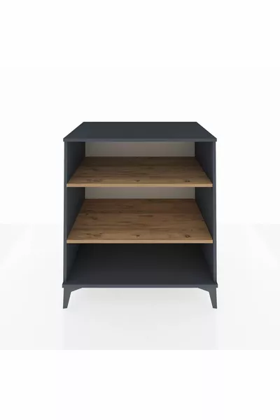 Kronos Dresser 2-Shelf Anthracite-Pine
