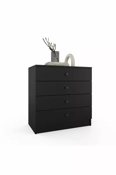 Berlin Dresser - Black - 4 Drawers