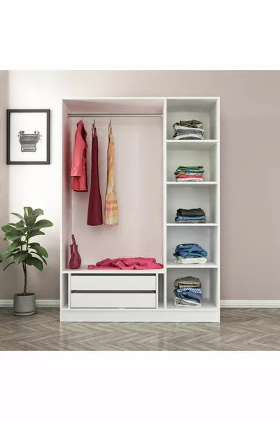 Armoire de rangement  cm Kale  L - Blanc
