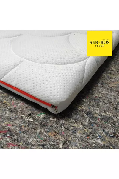 Ser-Bos Sleep Visco Materasso Ortopedico e Coprimaterasso Lavabile con Cerniera  % Visco