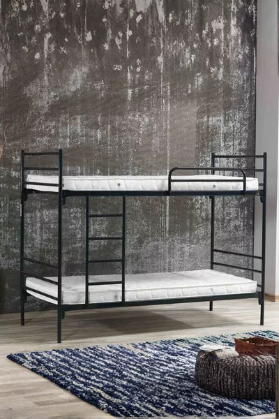Linda Yurt Apart Hotel Cantiere Letto a Castello Metallico Nero