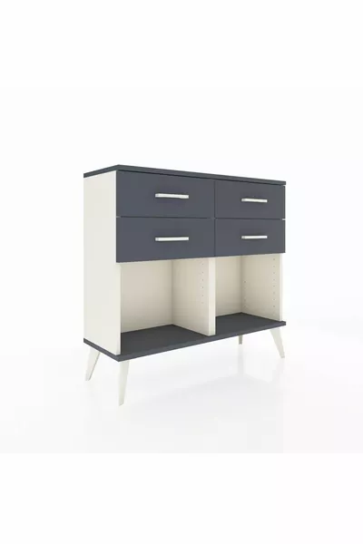 Arges Dresser 4 Drawers Moonstone-Anthracite