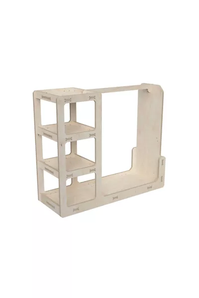 - Armoire enfant modulaire, biologique, peinturable, portable, fabrication locale spéciale