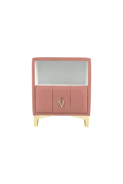 Table de chevet Singular Gold avec étagère