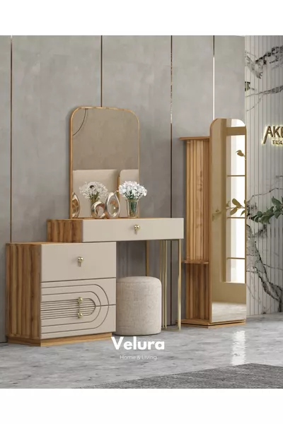 Kelebek Yatak Odası Takımı (Dolap + Şifonyer + Komodin + Karyola)