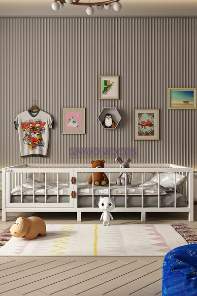 Boby Bebek Çocuk Montessori Mdf Kapılı Yatak