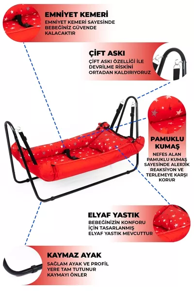 Jupiter Baby Hammock Red