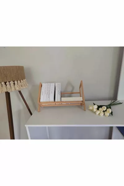 Wood Master % Beech Natural Desktop Bookshelf