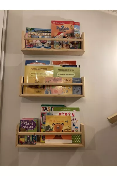 Libreria decorativa in legno per bambini