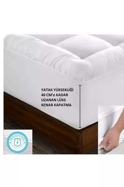 Fitted gesteppte Schlafunterlage gr, % Mikrobabypapier Baumwollstoff, silikonisierte Faser