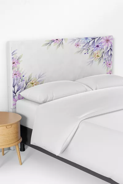 Housse de tête de lit avec motif floral doux