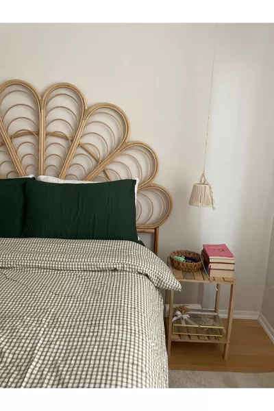 Bamboo Bed Headboard Daisy Natural Color cm