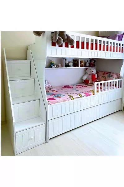 Wit Gesneden Kinder Stapelbed
