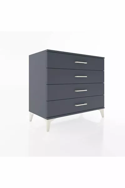 Hyperion Dresser 4 Drawers Anthracite-Anthracite
