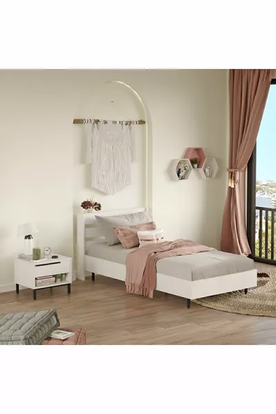 Ocean Youth Bedroom Set 2-Piece White -W
