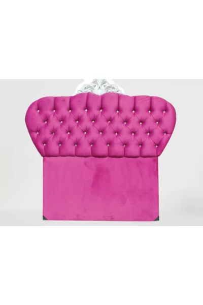 Tête de lit Alc Avant-garde Modèle CM matelassé tissu rose couleur Rembourrage fait main