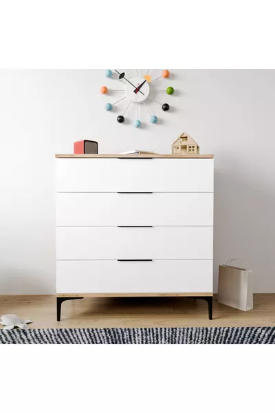 ADEN 4-LADEN WIT DRESSOIR