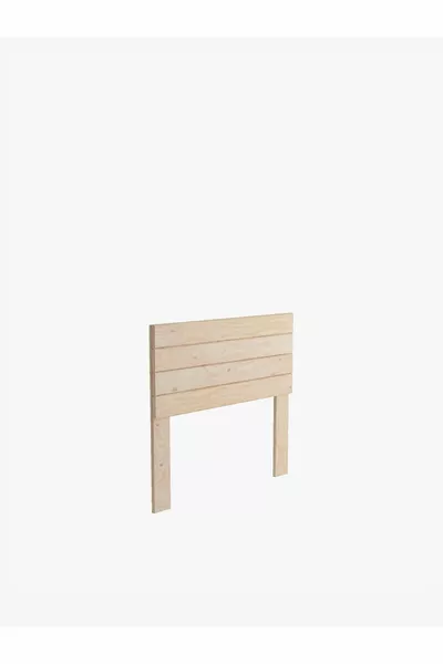 cm Solid Wood Bed Headboard with Natural Wood Legs Cm Natural Wood