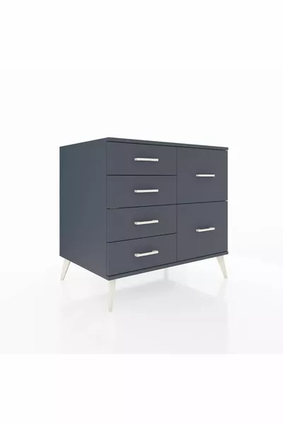 Kronos Dresser 6 Drawers Anthracite-Anthracite