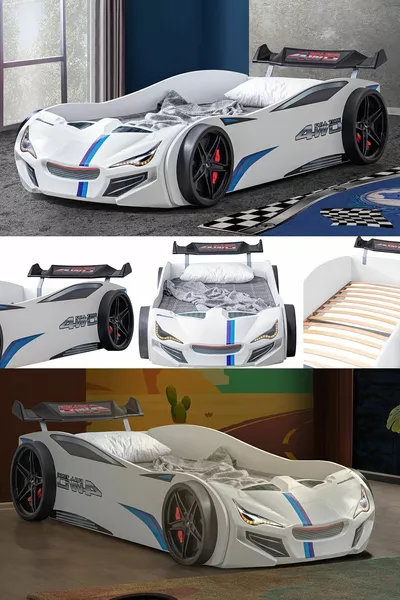 Car Bed, Merso Windshield Car Bed - White
