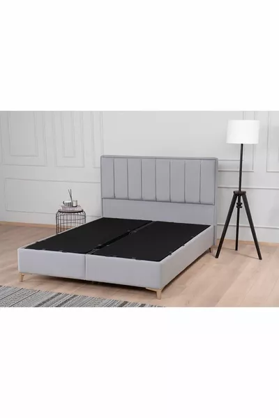 Gold Therapy Storage Bed Gray (HEADBOARD AND MATTRESS NOT INCLUDED)