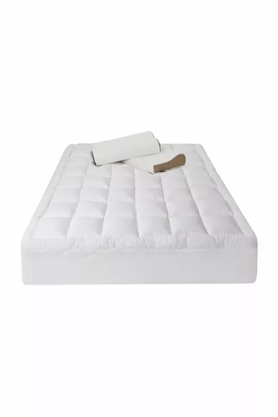Matelas de Sommeil Sauveur de Lit, Protège-matelas, Matelas de Sommeil, Matelas de Nuit en Micro Coton, Doux, avec Housse d'Oreiller Offerte