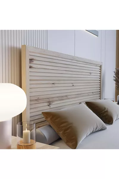Alaz Model Natural Wood Single Headboard (YTY)