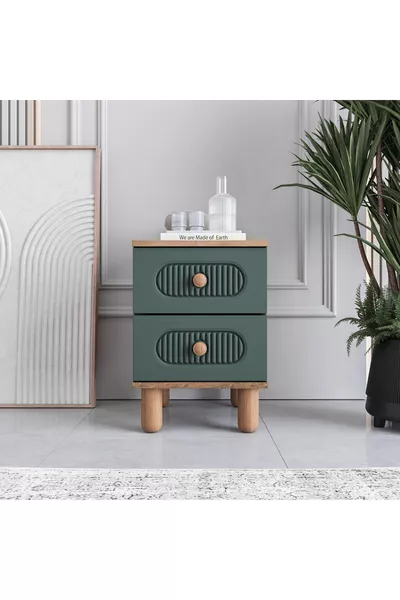 Milen 2-Drawer Nightstand % MDF