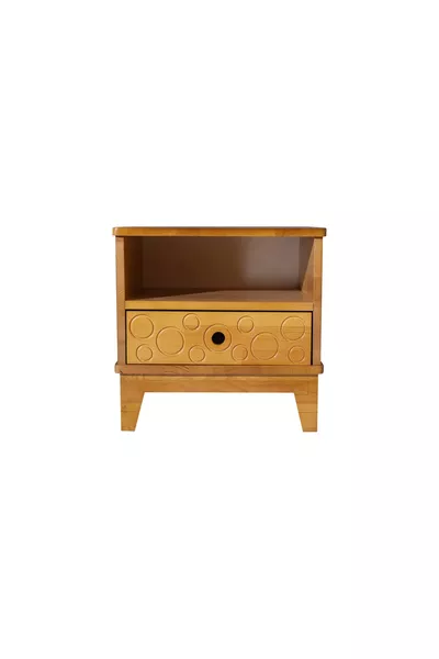 Magusa Wooden Nightstand, Walnut