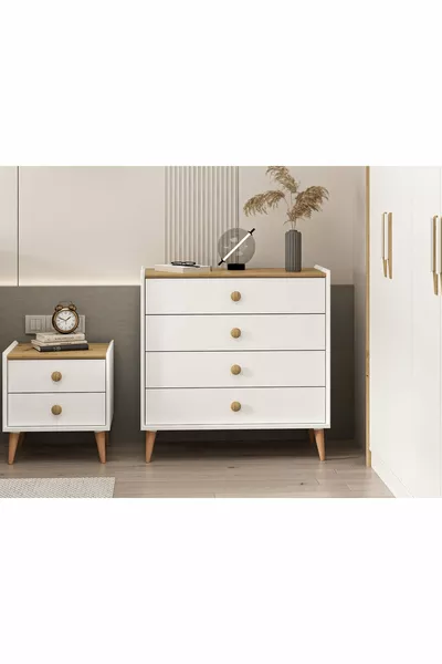 Mitra Dresser - White/Artisan