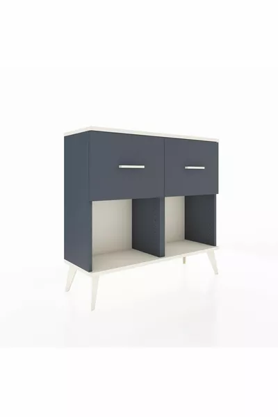 Arges Dresser 2-Drawer Anthracite-Creme/Anthracite