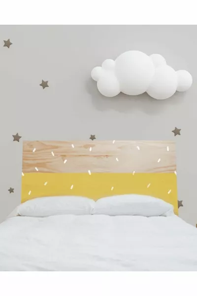 GOLD TRACES BED/BASE HEADBOARD