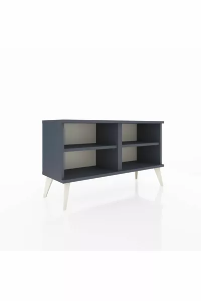 Commode Arges 2 étagères Anthracite-Anthracite