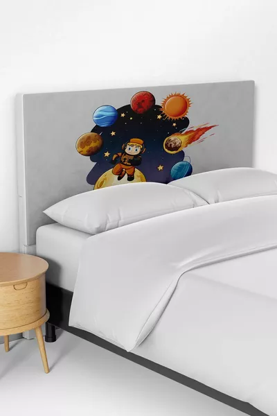 Housse de tête de lit pour lit avec motif Astronaute Imagination