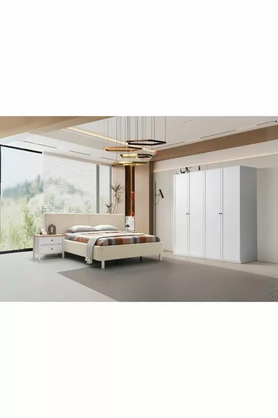 MonyWhite 4 Kapılı Yatak Odası Takımı
