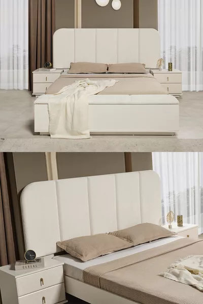 Ensemble de chambre à coucher moderne Masal Benchli à 6 portes